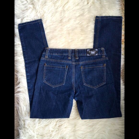 YMI Medium Wash Cotton Blend Skinny Low Rise Jeans Juniors size 5 Y2k - Picture 3 of 7